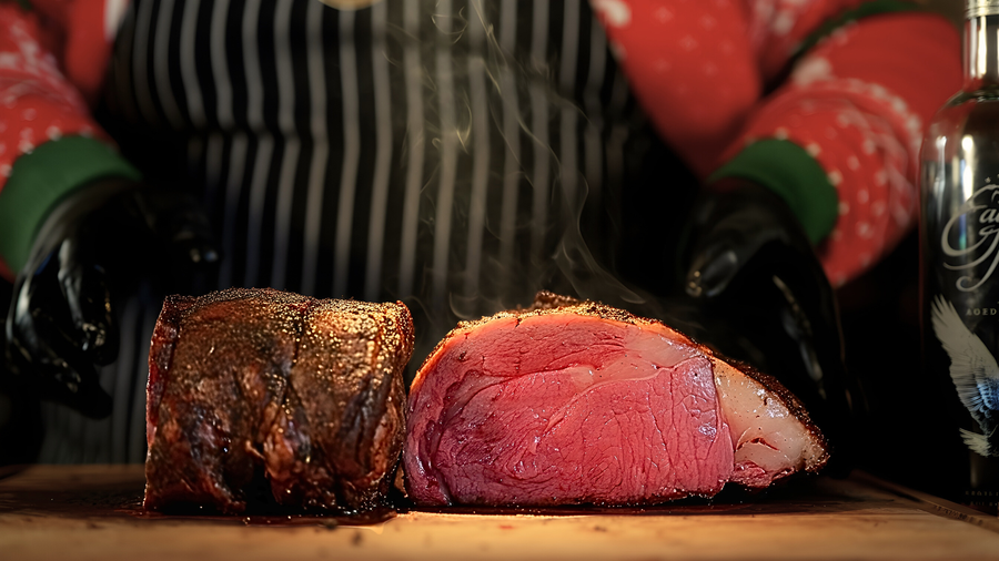 Smoked Porcini Prime Rib