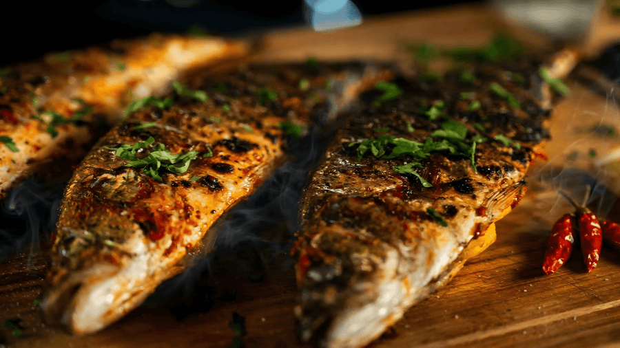 Grilled Branzino with Calabrian Chili Marinade
