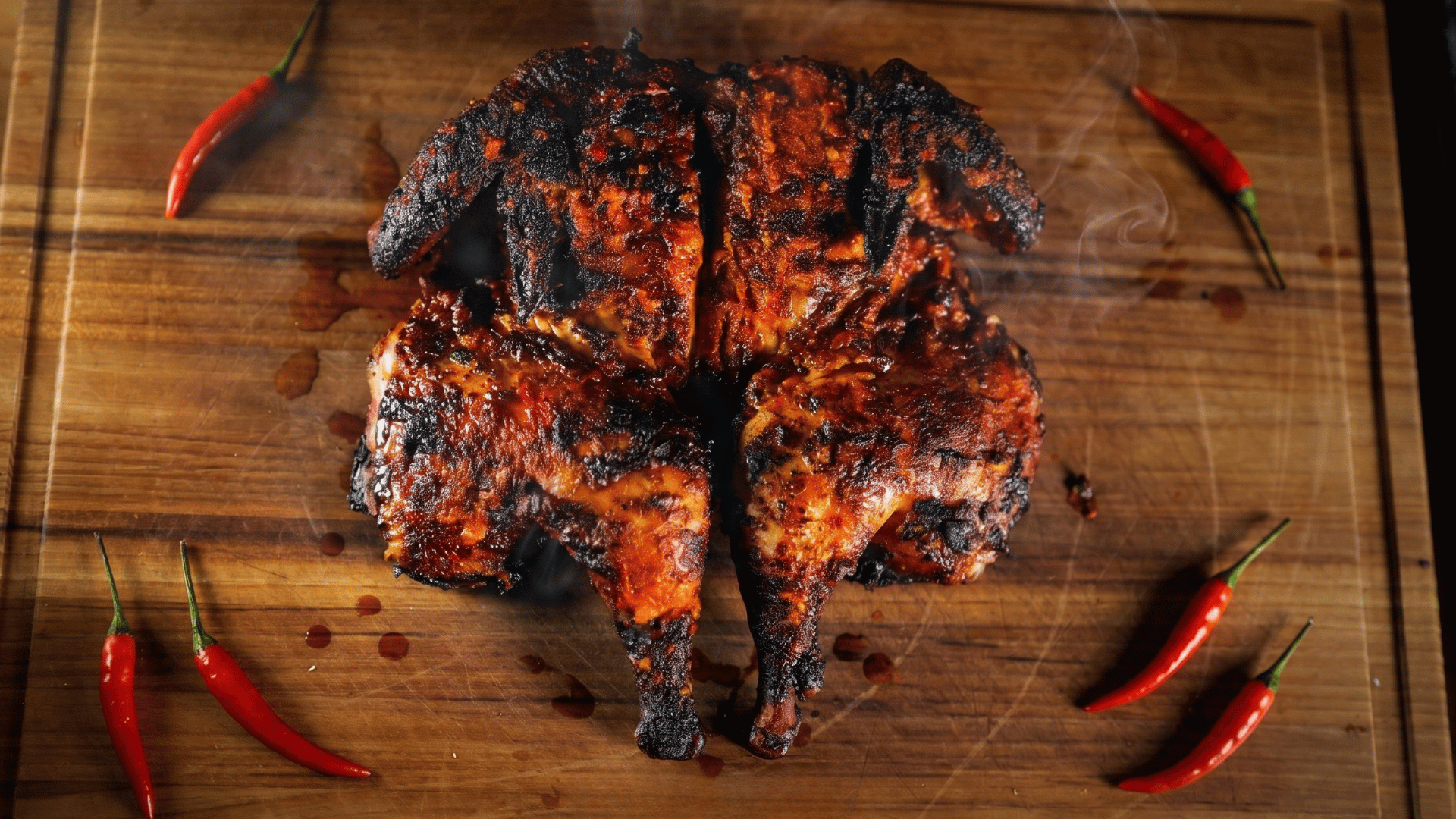 Peri Peri Chicken on cutting board