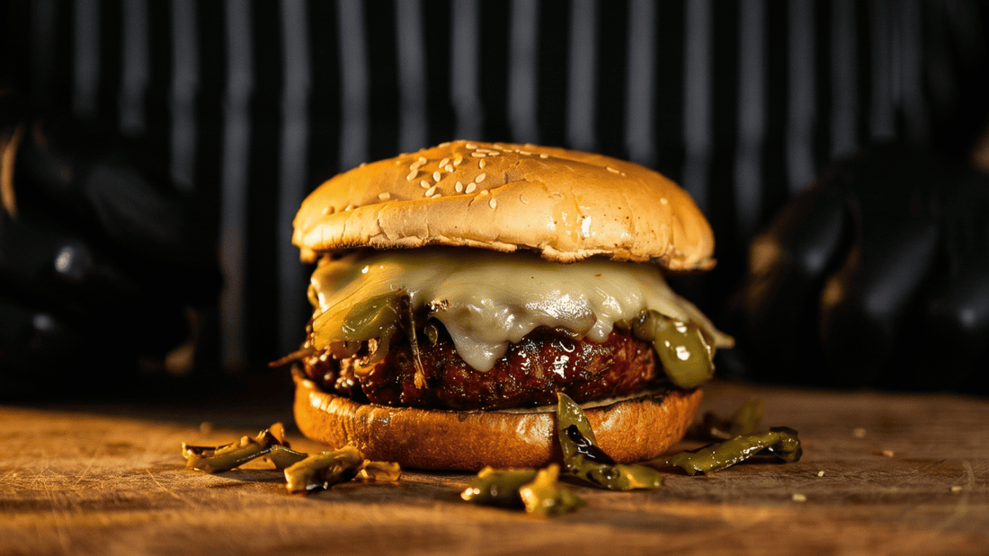 Green Chile Cheeseburger