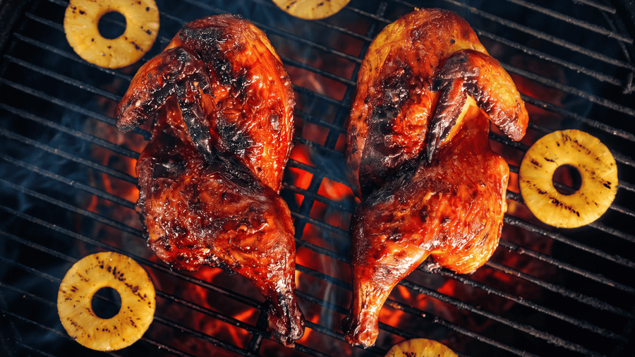 Hawaiian Huli Huli Chicken with Pineapple Glaze