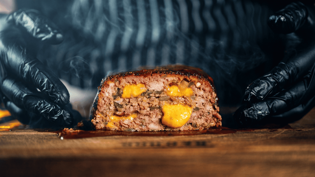 Smoked Jalapeño Cheddar Meatloaf with Bourbon Barbecue Glaze