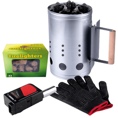 Charcoal Chimney Starter Kit with Blower
