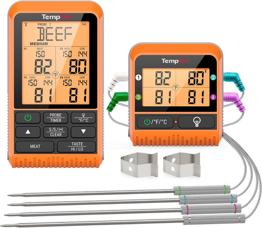 TempPro TP829 Wireless Meat Thermometer